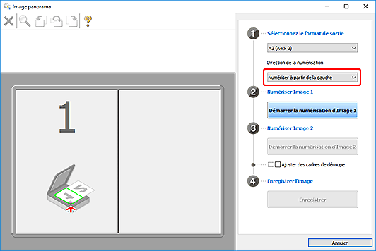 figure : fenêtre Image panorama
